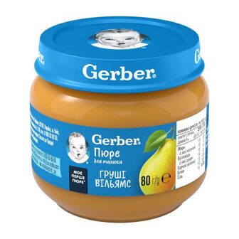 Пюре Gerber груші Вільямс 80 г