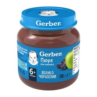 Пюре Gerber яблуко та чорнослив 130 г