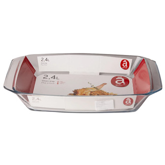 Форма для випікання Actuel скляна прямокутна з ручками, 2,4 л