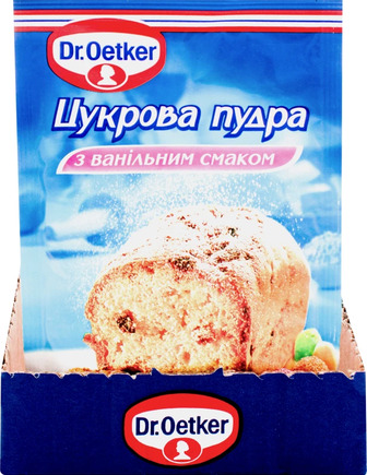 Пудра цукрова з ванільним смаком Dr. Oetker м/у 80г