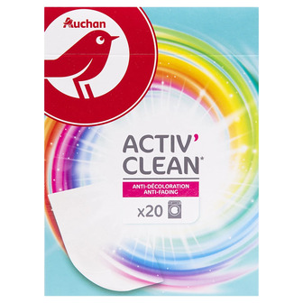 Серветки Auchan Active Clean, 20 шт.
