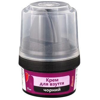 Крем-фарба для взуття Auchan чорний, 55 мл