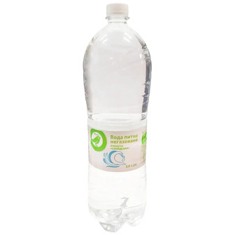 Вода питна Auchan Слобідська середньогазована 2 л (4824027014804)