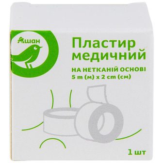Пластир Аuchan на нетканій основі, 5 м