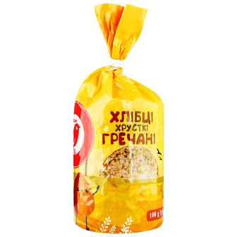 Хлебцы Ашан гречневые хрустящие, 100 г