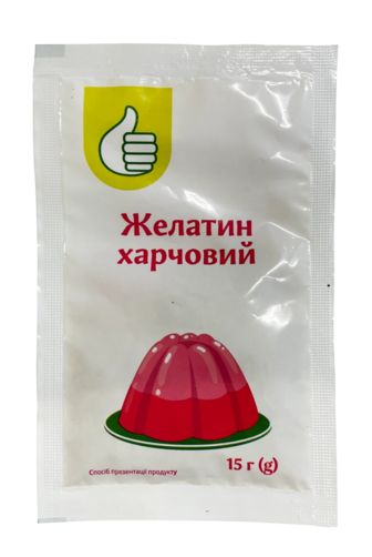 Желатин Pouce харчовий швидкорозчинний, 15 г