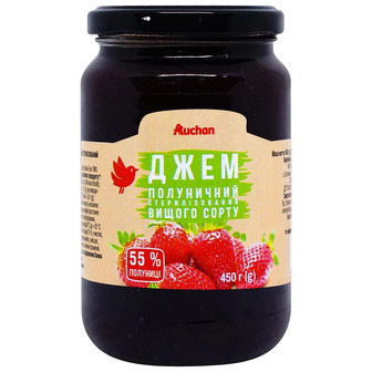 Джем Ашан полуничний 450 г