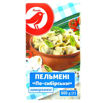 Пельмені По-сибірськи заморожені Auchan 600г