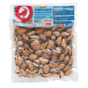 М'ясо мідій Auchan варено-морожене, 350 г