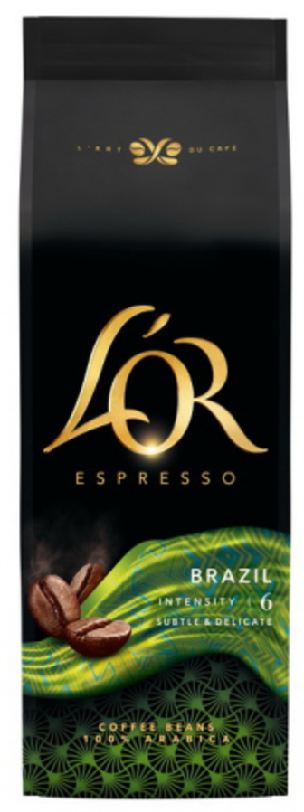 Кава L`or Espresso Brazil в зернах 500г