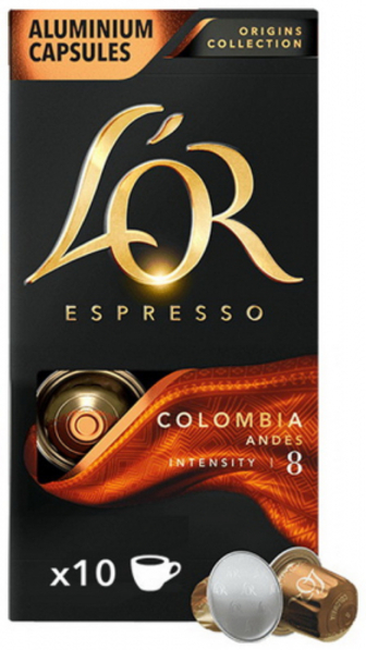 Кава L`OR Espresso Colombia Andes мелена у капсулах 52г