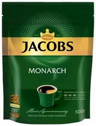 Кава Jacobs Monarch розчинна пакет 500г