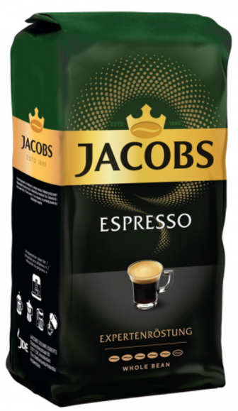 Кава Jacobs Espresso в зернах 1000г