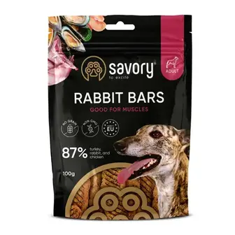 Ласощі Savory Bars With Rabbit 100 г - кролик