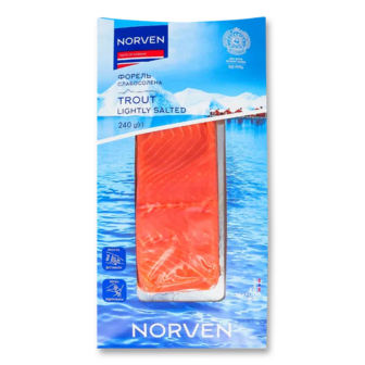 Форель слабосолена Norven філе шматок, вакуум (240г)