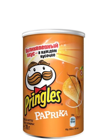 Чипси зі смаком паприки, Pringles, 70г