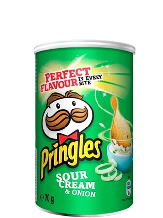 Чипси зі смаком сметани та цибулі, Pringles, 70г