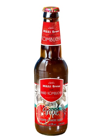 Напій Комбуча Тропік, Міккі Брю / Tropic, Mikki Brew, Volynski Browar, 6% 0.35л