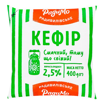 Кефір РадиМо 2.5% 400 г (4820062320818)