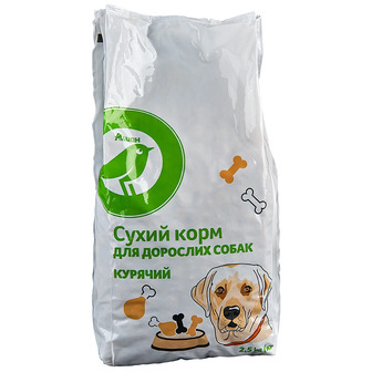 Корм сухий для дорослих собак усіх порід Auchan з куркою 2.5 кг (4823090108588)