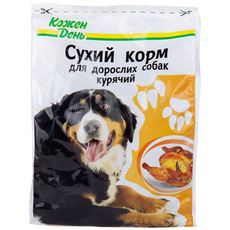 Корм сухий для дорослих собак усіх порід Кожен День з куркою 500 г (4823090108601)