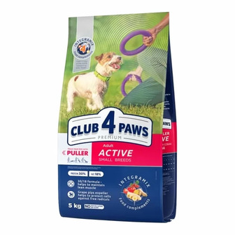 Корм сухий для собак Club 4 Paws Преміум для малих активних порід з куркою 5 кг (4820215367998)