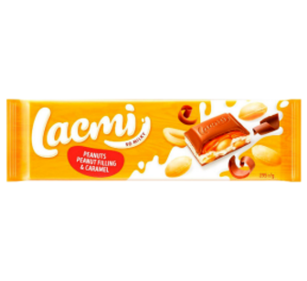Шоколад Roshen Lacmi з арах/карам.арах.нач.мол295г