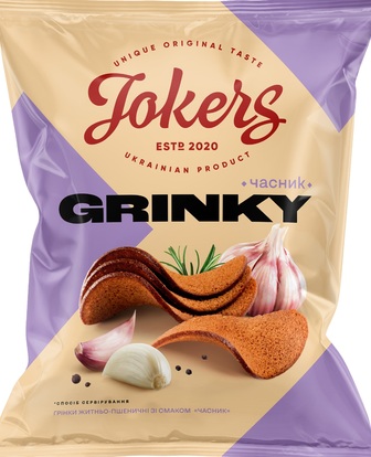Грінки JokerS житньо-пшеничні Часник 80г