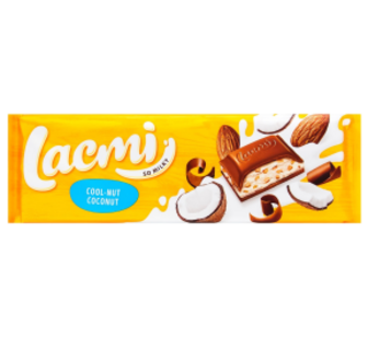 Шоколад Roshen Lacmi з мигд. та кокосом мол. 280г