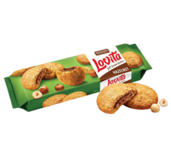 Печиво Roshen Lovita горіхово-кремова начинка 127г
