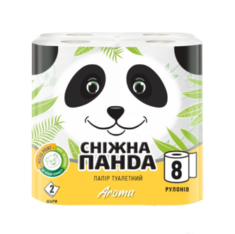 Туалетний папір Сніжна панда Aroma, 8 шт.