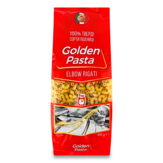 Вироби макаронні Golden Pasta ріжки маленькі, 400г (400г)