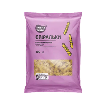 Вироби макаронні «Повна Чаша»® Спіральки, 400г (400г)