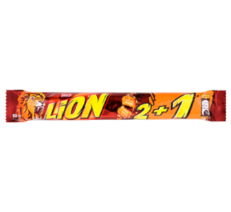 Батончик Nestle Lion King Size 2+1 90г