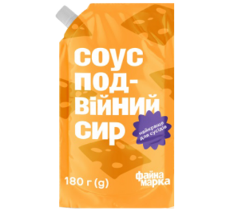 Соус Файна Марка Подвійний сир 30% 180г дпак