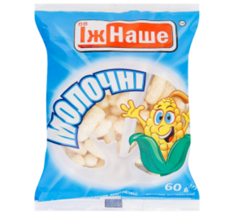 Палички Їж Наше Молочні кукурудзяні 60г