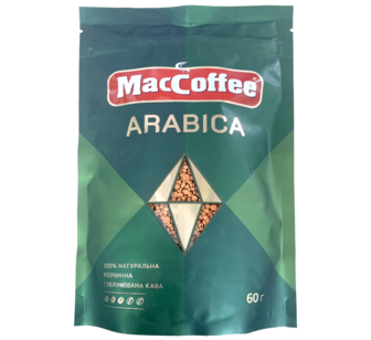 Кава MacCoffee Arabika розчинна 60 г м/у