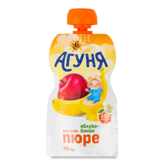 Пюре Агуня Яблуко-банан (90г)