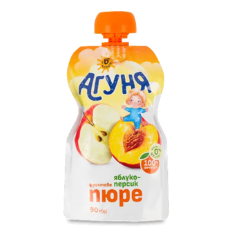 Пюре Агуня Яблуко-персик (90г)