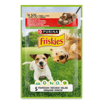 Корм для собак Friskies з яловичиною та картоплею (85г)