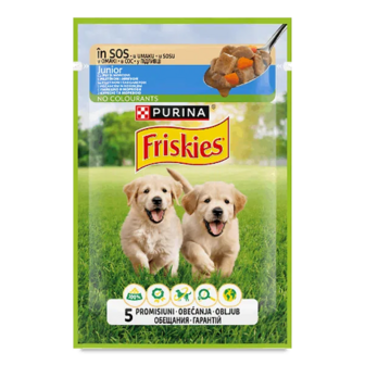 Корм для цуценят Friskies з куркою та морквою (85г)