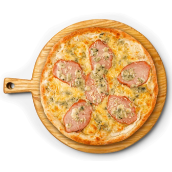 Піца з копченою куркою та сиром дорблю (500г)