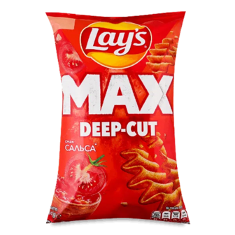 Чипси Lay's Max Deep-cut зі смаком сальси (95г)