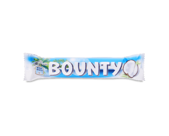 Батончик Bounty з м'якоттю кокосу у молочному шоколаді (57г)