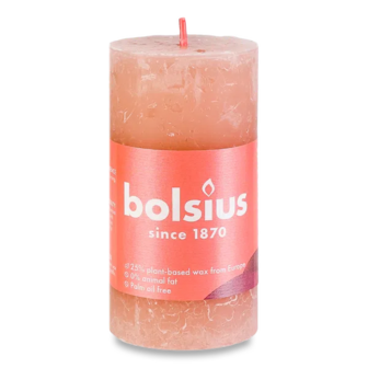 Свічка Оффтоп Bolsius Руcтик туман рожевий 100/50