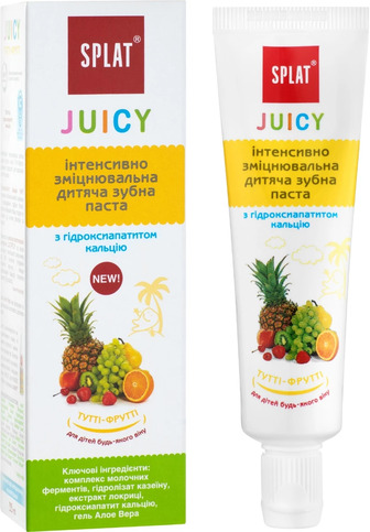 Зубна паста Splat дитяча Juicy Тутті-Фрутті, 35 мл