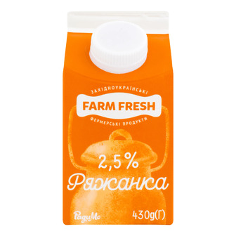 Ряжанка Farm Fresh 2.5% 430 г (4820062320887)