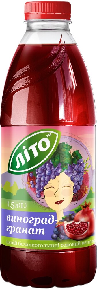 Нектар Літо Виноградно-Гранатовий 1,5л ПЕТ