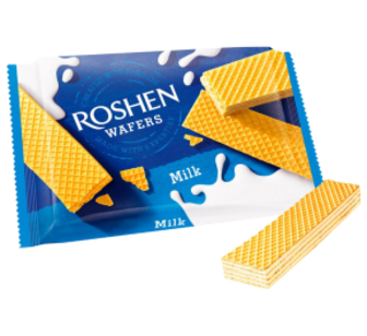 Вафлі Roshen Wafers молоко 72г