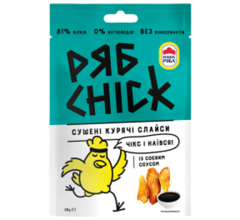 Філе куряче сушене РябChick із соєвим соусом 30г